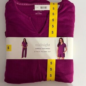 Midnight by Carole Hochman Women's Magenta Pajama Set